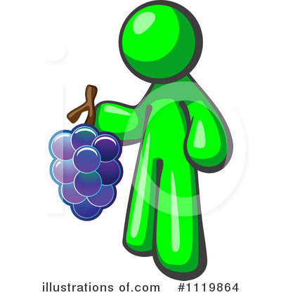 Royalty-Free (RF) Grapes Clipart Illustration by Leo Blanchette - Stock Sample #1119864