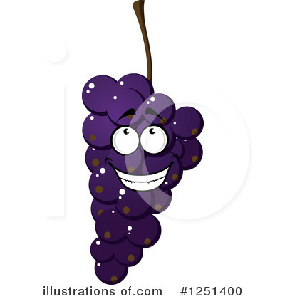Royalty-Free (RF) Grapes Clipart Illustration by Vector Tradition SM - Stock Sample #1251400