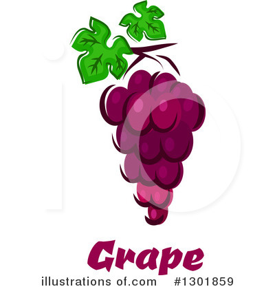 Royalty-Free (RF) Grapes Clipart Illustration by Vector Tradition SM - Stock Sample #1301859