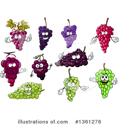 Royalty-Free (RF) Grapes Clipart Illustration by Vector Tradition SM - Stock Sample #1361276