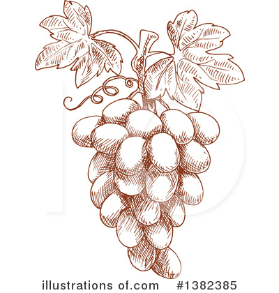 Royalty-Free (RF) Grapes Clipart Illustration by Vector Tradition SM - Stock Sample #1382385