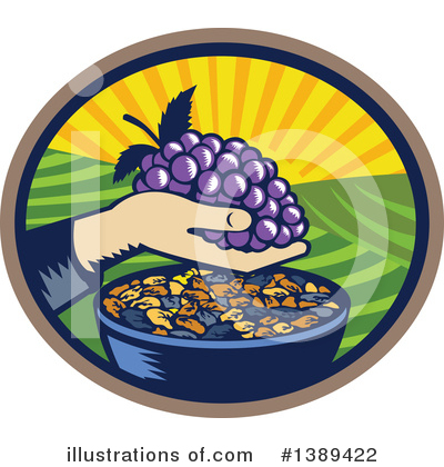 Grapes Clipart #1389422 by patrimonio
