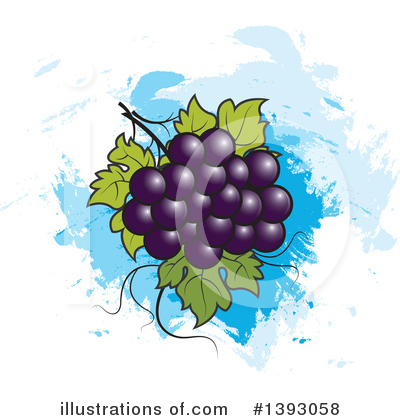 Royalty-Free (RF) Grapes Clipart Illustration by Lal Perera - Stock Sample #1393058