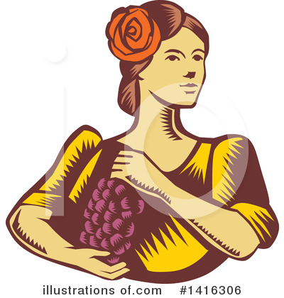 Royalty-Free (RF) Grapes Clipart Illustration by patrimonio - Stock Sample #1416306