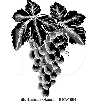 Grape Clipart #1694804 by AtStockIllustration