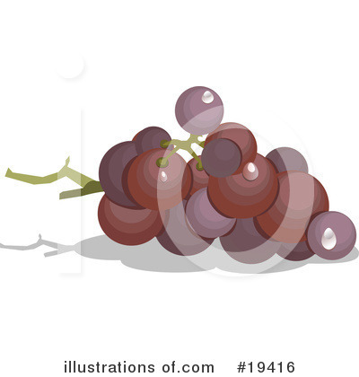 Royalty-Free (RF) Grapes Clipart Illustration by Vitmary Rodriguez - Stock Sample #19416