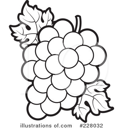 Royalty-Free (RF) Grapes Clipart Illustration by Lal Perera - Stock Sample #228032