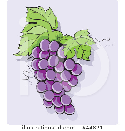 Royalty-Free (RF) Grapes Clipart Illustration by Lal Perera - Stock Sample #44821