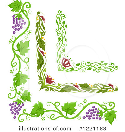 Royalty-Free (RF) Grapevine Clipart Illustration by BNP Design Studio - Stock Sample #1221188