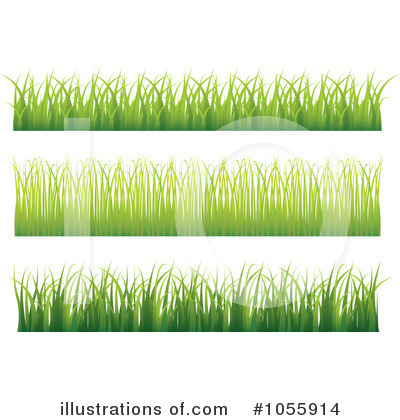 Royalty-Free (RF) Grass Border Clipart Illustration by michaeltravers - Stock Sample #1055914