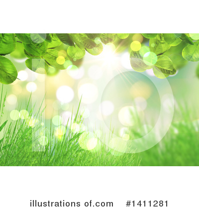 Royalty-Free (RF) Grass Clipart Illustration by KJ Pargeter - Stock Sample #1411281