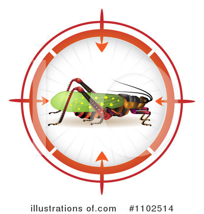 Royalty-Free (RF) Grasshopper Clipart Illustration by merlinul - Stock Sample #1102514