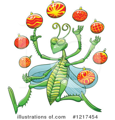 Royalty-Free (RF) Grasshopper Clipart Illustration by Zooco - Stock Sample #1217454