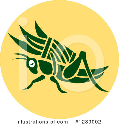 Royalty-Free (RF) Grasshopper Clipart Illustration by patrimonio - Stock Sample #1289002