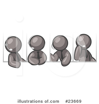 Royalty-Free (RF) Gray Collection Clipart Illustration by Leo Blanchette - Stock Sample #23669