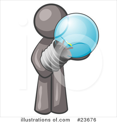 Light Bulb Clipart #23676 by Leo Blanchette