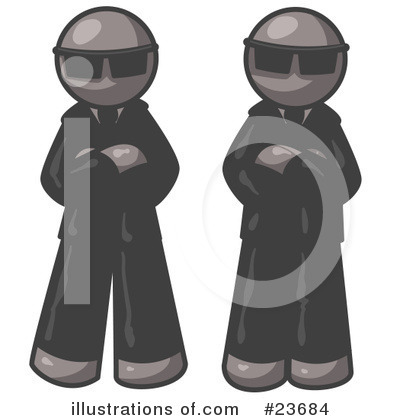 Royalty-Free (RF) Gray Collection Clipart Illustration by Leo Blanchette - Stock Sample #23684