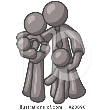 Royalty-Free (RF) Gray Collection Clipart Illustration by Leo Blanchette - Stock Sample #23690