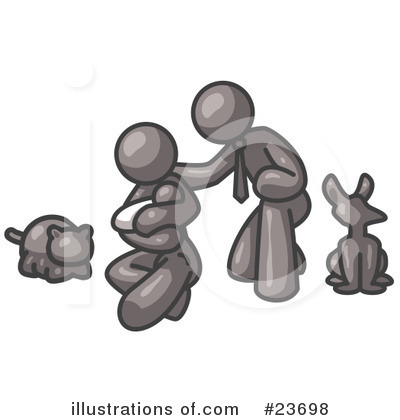 Royalty-Free (RF) Gray Collection Clipart Illustration by Leo Blanchette - Stock Sample #23698