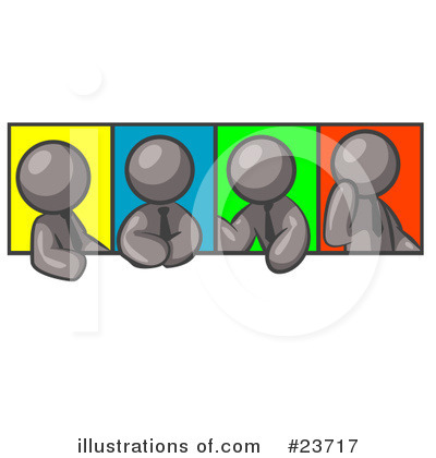 Royalty-Free (RF) Gray Collection Clipart Illustration by Leo Blanchette - Stock Sample #23717