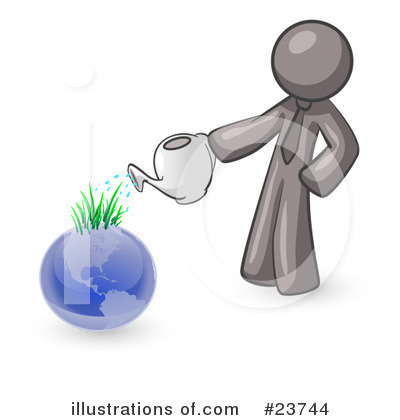 Watering Clipart #23744 by Leo Blanchette
