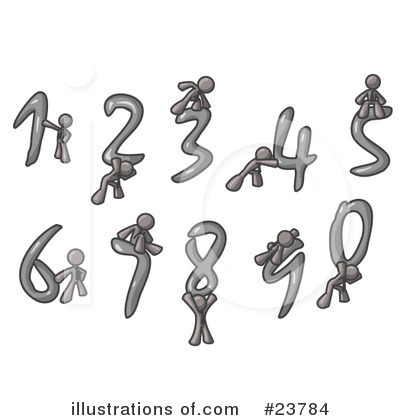 Numbers Clipart #23784 by Leo Blanchette