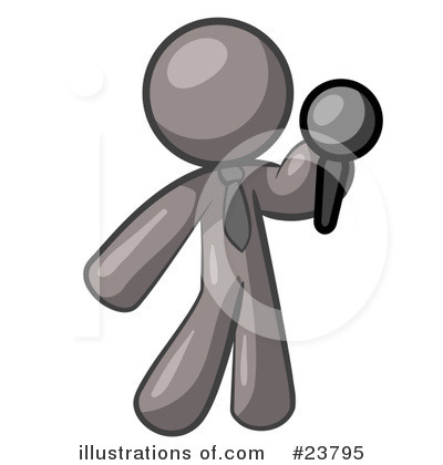 Royalty-Free (RF) Gray Collection Clipart Illustration by Leo Blanchette - Stock Sample #23795
