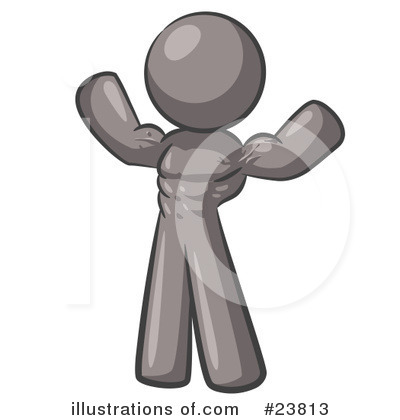Royalty-Free (RF) Gray Collection Clipart Illustration by Leo Blanchette - Stock Sample #23813