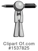 Gray Design Mascot Clipart #1537825 by Leo Blanchette
