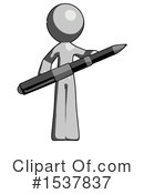 Gray Design Mascot Clipart #1537837 by Leo Blanchette