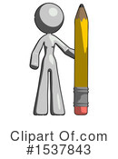Gray Design Mascot Clipart #1537843 by Leo Blanchette