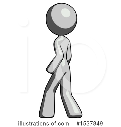 Royalty-Free (RF) Gray Design Mascot Clipart Illustration by Leo Blanchette - Stock Sample #1537849