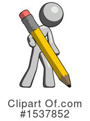 Gray Design Mascot Clipart #1537852 by Leo Blanchette