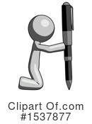 Gray Design Mascot Clipart #1537877 by Leo Blanchette