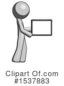 Gray Design Mascot Clipart #1537883 by Leo Blanchette