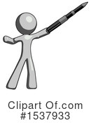 Gray Design Mascot Clipart #1537933 by Leo Blanchette