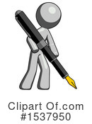 Gray Design Mascot Clipart #1537950 by Leo Blanchette