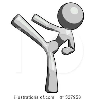 Royalty-Free (RF) Gray Design Mascot Clipart Illustration by Leo Blanchette - Stock Sample #1537953