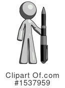 Gray Design Mascot Clipart #1537959 by Leo Blanchette