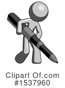Gray Design Mascot Clipart #1537960 by Leo Blanchette