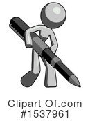 Gray Design Mascot Clipart #1537961 by Leo Blanchette