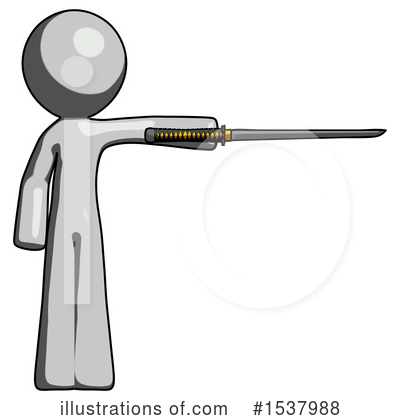 Royalty-Free (RF) Gray Design Mascot Clipart Illustration by Leo Blanchette - Stock Sample #1537988
