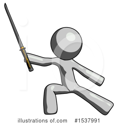 Royalty-Free (RF) Gray Design Mascot Clipart Illustration by Leo Blanchette - Stock Sample #1537991