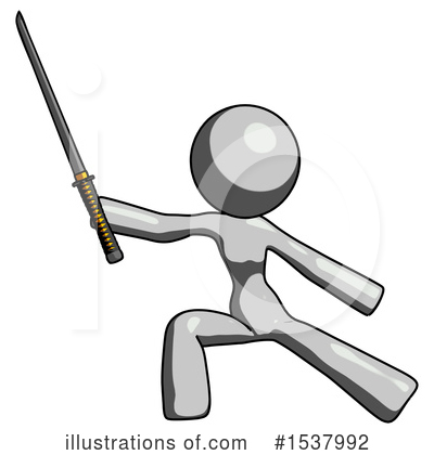 Royalty-Free (RF) Gray Design Mascot Clipart Illustration by Leo Blanchette - Stock Sample #1537992