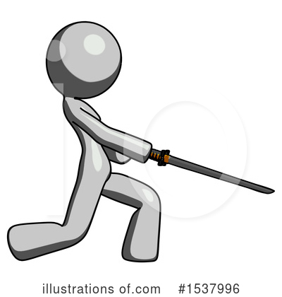 Royalty-Free (RF) Gray Design Mascot Clipart Illustration by Leo Blanchette - Stock Sample #1537996