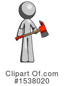 Gray Design Mascot Clipart #1538020 by Leo Blanchette