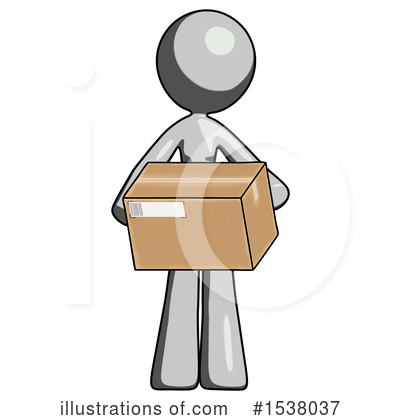 Royalty-Free (RF) Gray Design Mascot Clipart Illustration by Leo Blanchette - Stock Sample #1538037
