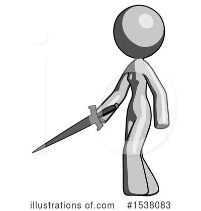 Royalty-Free (RF) Gray Design Mascot Clipart Illustration by Leo Blanchette - Stock Sample #1538083