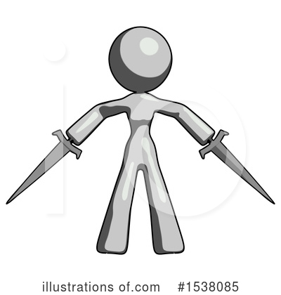 Royalty-Free (RF) Gray Design Mascot Clipart Illustration by Leo Blanchette - Stock Sample #1538085