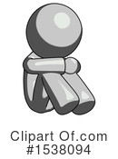Gray Design Mascot Clipart #1538094 by Leo Blanchette
